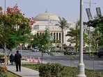 This photograph shows the Egyptian Parliament building in the New Administrative Capital on October 26, 2026. 
