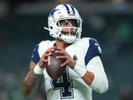 Cowboys quarterback Dak Prescott has had a mixed start to the game.