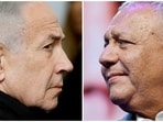 A combination picture shows Israeli Prime Minister Benjamin Netanyahu and Israeli opposition leader and former military chief, Gadi Eisenkot.(REUTERS)