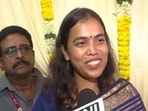 Keerthana further said she drew strength from CM Vijay's support and the faith of people who believe in her.(@ANI/X)
