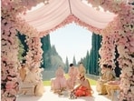 Inside actor Arjun Sarja's daughter's ultra-romantic all-pink Tuscany wedding