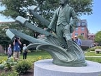The Herman Melville statue in New Bedford, USA. (Courtesy City of New Bedford)