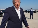 President Donald Trump speaks to media before boarding Air Force One, Tuesday, Oct. 27, 2026. (AP Photo/Alex Brandon)(AP Photo/Alex Brandon)