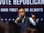 Ohio gubernatorial Republican candidate Vivek Ramaswamy speaks during a campaign stop at the Kick-N-Ax Throwing Bar during his 2026 Ohio Republican Bus Tour in Zanesville, Ohio, US., October 25, 2026. REUTERS/Shannon Stapleton(REUTERS)