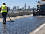 Representative image of a bridge roadway improved with a high-friction surface to enhance tire grip and reduce crash risks.