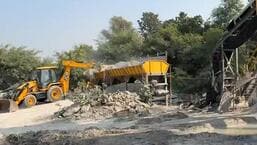 MCG demolishes eight ready-mix concrete plants in Gurugram MCG demolishes eight ready-mix concrete plants in Gurugram