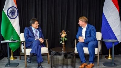 Tuhin said the visit of Union Commerce and Industry Minister Piyush Goyal to the Netherlands was successful in advancing economic cooperation. (@PiyushGoyal/X)