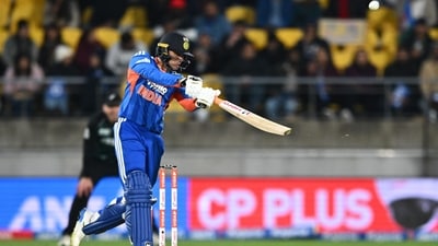 Abhishek Sharma starred with the bat in the Wellington T20I. 
