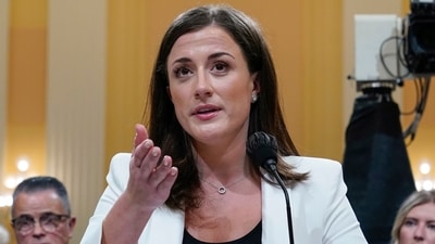 Cassidy Hutchinson, former aide to Trump White House chief of staff Mark Meadows, testifies before the House select committee investigating the Jan. 6 attack, at the Capitol in Washington, June 28. (AP Photo/Jacquelyn Martin) Cassidy Hutchinson, former aide to Trump White House chief of staff Mark Meadows, testifies before the House select committee investigating the Jan. 6 attack, at the Capitol in Washington, June 28. (AP Photo/Jacquelyn Martin)