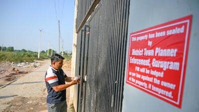DTCP officials said the buildings were constructed without obtaining the necessary approvals from the competent authorities. (Parveen Kumar/HT Photo)