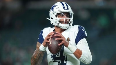 Cowboys quarterback Dak Prescott has had a mixed start to the game. Cowboys quarterback Dak Prescott has had a mixed start to the game.
