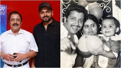 Karthi is the younger son of veteran Tamil actor Sivakumar. His elder brother is Suriya. Karthi is the younger son of veteran Tamil actor Sivakumar. His elder brother is Suriya.