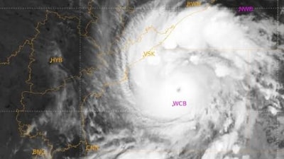 The India Meteorological Department in its latest bulletin on October 26, said the storm was located about 400 km south-southeast of Gopalpur in Odisha. (Sourced)