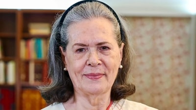 New Delhi, India - Oct. 22, 2026: Congress chairperson Sonia Gandhi poses for a picture with her upcoming book, ‘Belonging: A Journey of Love’, in New Delhi, India, on Thursday, October 22, 2026. (@INCIndia X / HT Photo) New Delhi, India - Oct. 22, 2026: Congress chairperson Sonia Gandhi poses for a picture with her upcoming book, ‘Belonging: A Journey of Love’, in New Delhi, India, on Thursday, October 22, 2026. (@INCIndia X / HT Photo)