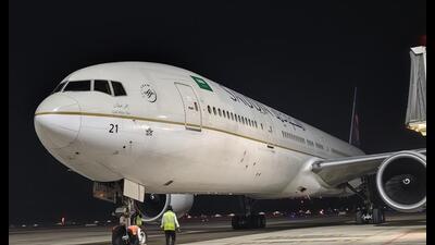 The aircraft operated as flights SV-892 and SV-893. The deployment of the larger aircraft on the Lucknow route is important for passengers travelling between Uttar Pradesh and Saudi Arabia. (Sourced) The aircraft operated as flights SV-892 and SV-893. The deployment of the larger aircraft on the Lucknow route is important for passengers travelling between Uttar Pradesh and Saudi Arabia. (Sourced)