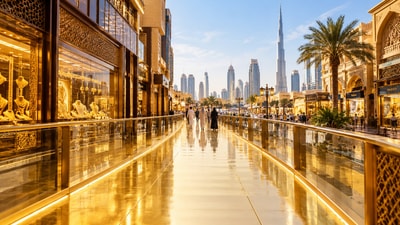Dubai’s upcoming gold walkway aims to attract visitors to its famous gold trading hub. (Representational image generated using AI)