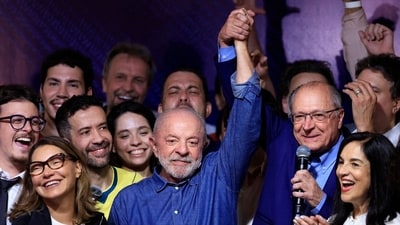 President Luiz Inácio Lula da Silva won a fourth term Sunday with a record 64 million votes. President Luiz Inácio Lula da Silva won a fourth term Sunday with a record 64 million votes.