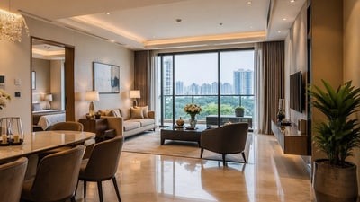 Mumbai real estate update: Luxury housing market recorded an average of 17 daily transactions involving apartments priced above ₹5 crore during the first half of FY27, with total sales valued at ₹32,623 crore. (Picture for representational purposes only) (AI generated image by ChatGPT ) Mumbai real estate update: Luxury housing market recorded an average of 17 daily transactions involving apartments priced above ₹5 crore during the first half of FY27, with total sales valued at ₹32,623 crore. (Picture for representational purposes only) (AI generated image by ChatGPT )