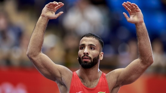 India's Sujeet Kalkal at the Asian Games.