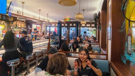 12:08 a.m.: Late-night (that is, early-morning) dining at Coppelia in Manhattan.