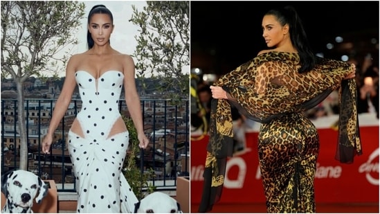 Kim Kardashian attends the All’s Fair Season 2 world premiere in Rome.