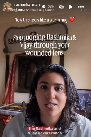 Rashmika Mandanna amplified the video comparing her and Vijay Deverakonda to Shiva and Parvati. Rashmika Mandanna amplified the video comparing her and Vijay Deverakonda to Shiva and Parvati.