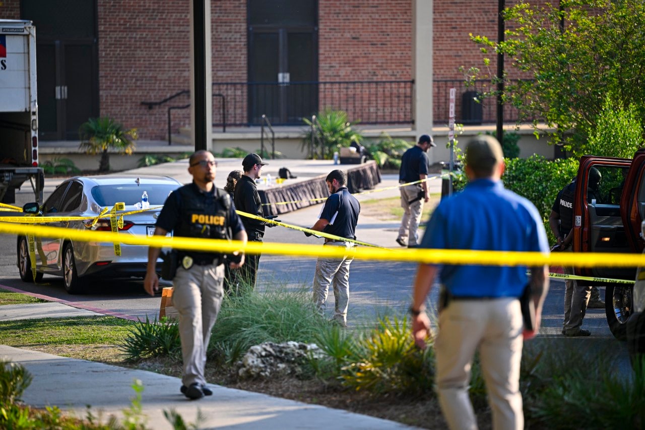 Police investigate a shooting at Florida State University in April 2025. Police investigate a shooting at Florida State University in April 2025.