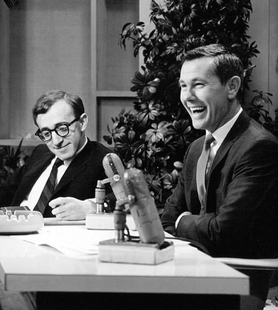 Johnny Carson with guest Woody Allen on “The Tonight Show.” (Wikimedia Commons) Johnny Carson with guest Woody Allen on “The Tonight Show.” (Wikimedia Commons)
