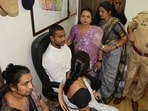 Ram Purnekar, son of Pradeep Purnekar , went to protest outside the Thane residence of Deputy Chief Minister and Thane District Guardian Minister Eknath Shinde, alleging delays in the investigation into his father's murder case. 