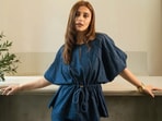 Here's how to style denim dresses.