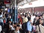 Pune railway station faces congestion during peak hours as several long-distance trains arrive six to seven hours late, disrupting operations and affecting punctuality of trains departing from the city. ((PIC FOR REPRESENTATION))