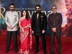 Ranbir Kapoor, Sai Pallavi, Yash and director Nitesh Tiwari attended the Los Angeles premiere of Ramayana at the Academy Museum of Motion Pictures in Los Angeles. (Pic: AFP)