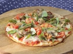 Ranveer Brar's mushroom pizza can be prepared on a regular tawa. 