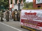 The allegations came amid protests against the university administration’s decision to restrict access to the campus. (PTI)