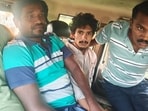 Police arrest one of the 17 prisoners who escaped from the Theni sub-jail on Oct 26, in Theni on Tuesday. (ANI)