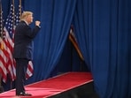 President Donald Trump walks from the stage after speaking at a campaign rally at Lubbock Memorial Civic Center, Tuesday, Oct. 27, 2026, in Lubbock, Texas. (AP Photo/Annie Rice)(AP Photo/Annie Rice)