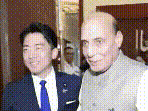 Rajnath Singh meets Japanese defence minister Shinjiro Koizumi in Philippines 