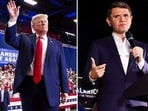 President Trump at the rally in Lubbock, Texas, to support Ken Paxton, and James Talarico at a rally nearby supporting his run for Senate.