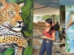 The murals aim to promote nature and wildlife conservation. 