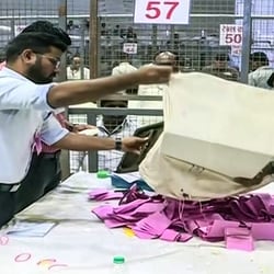 Polling was held on October 23, and counting of votes began at 8 am on Tuesday in seven districts. 