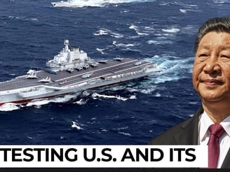 China testing US &amp; allies before Taiwan war? Liaoning circles Philippines; Trump’s carriers busy