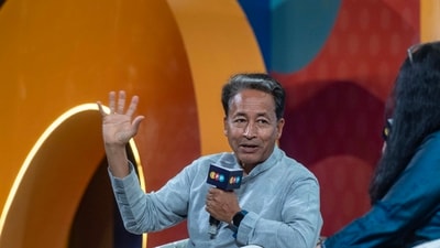 Responding to Wangchuk’s allegations, the administration said just one liquor shop is operational in Ladakh. (Hindustan Times) Responding to Wangchuk’s allegations, the administration said just one liquor shop is operational in Ladakh. (Hindustan Times)
