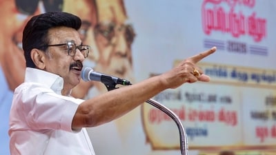 Stalin requested her to "urge (the government) to initiate proceedings to remove CEC Gyanesh Kumar from office." (X/ @Udhaystalin)