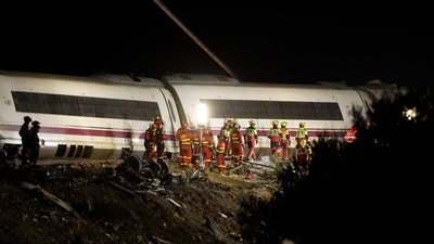A Spanish trade union has called for Transport Minister Oscar Puente’s resignation after a deadly train crash. (AFP) A Spanish trade union has called for Transport Minister Oscar Puente’s resignation after a deadly train crash. (AFP)