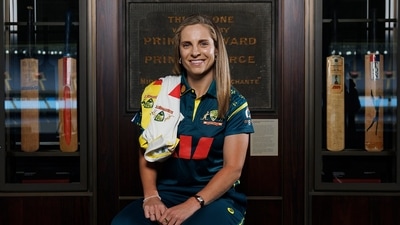 Sophie Molineux was the most expensive buy at ₹1.10 crore in the WPL 2027 auction. (X images) Sophie Molineux was the most expensive buy at ₹1.10 crore in the WPL 2027 auction. (X images)