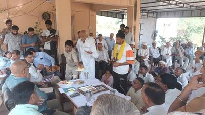 The committee held consultations at Ramalwas village in Charkhi Dadri and Rajawas village in Mahendergarh. (HT Photo) The committee held consultations at Ramalwas village in Charkhi Dadri and Rajawas village in Mahendergarh. (HT Photo)