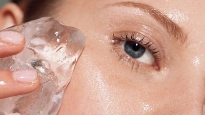 Impact of rubbing ice on face. (Pinterest) Impact of rubbing ice on face. (Pinterest)