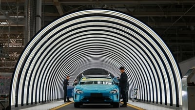 Back in 2021, Skyworth said its main EV plant could make 100,000 vehicles a year. Its actual sales in China this year through September: 660. Back in 2021, Skyworth said its main EV plant could make 100,000 vehicles a year. Its actual sales in China this year through September: 660.
