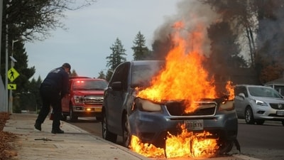 California Highway Patrol confirms electric semi-truck fire near Hayward slowing the traffic on Interstate 880. (Representational) (Unsplash)