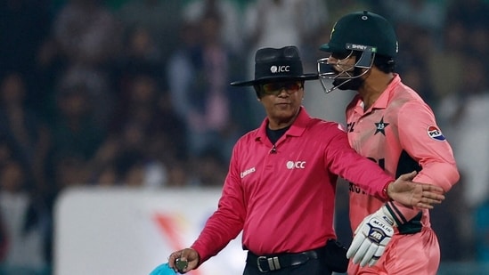 Haris Rauf handed fine, reprimand for breaching ICC Code of Conduct.
